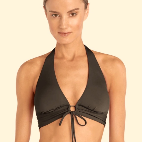 Robin Piccone Key Hole Halter in Brown NWOT - Picture 1 of 8